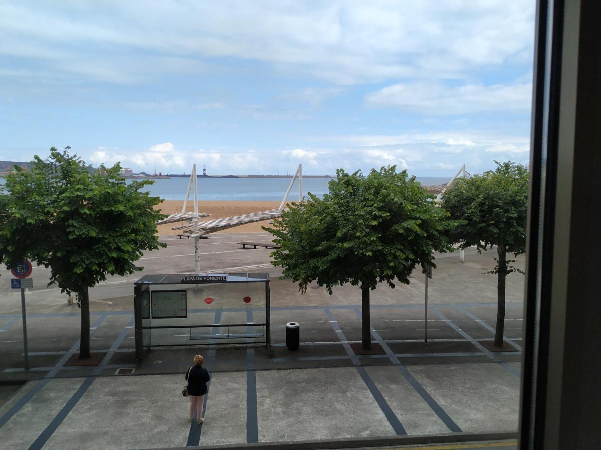 Apto. Vista Playa Poniente Хіхон Екстер'єр фото